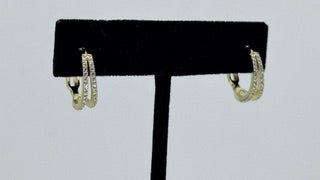 Double Drop Huggie Earrings
