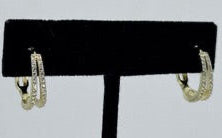 Double Drop Huggie Earrings