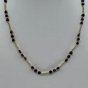 Gold Dipped and Tiger Eye Layering Necklace